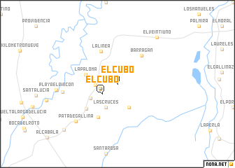 map of El Cubo