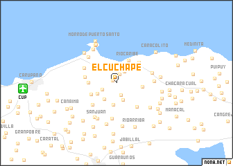 map of El Cuchape