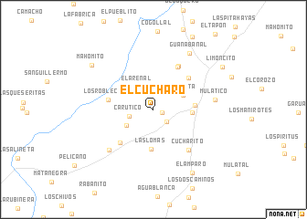 map of El Cucharo