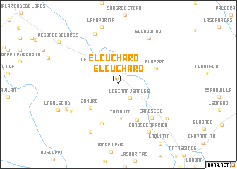 map of El Cucharo