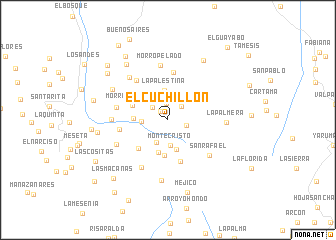 map of El Cuchillón