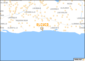 map of El Cuco