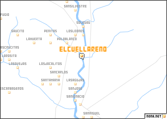 map of El Cuellareño