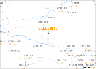 map of El Cuerito