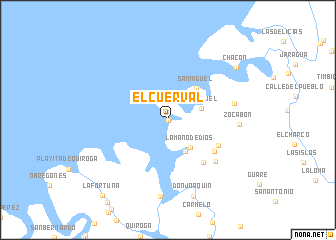 map of El Cuerval