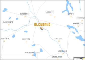 map of El Cuervo