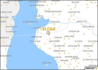 map of El Cují