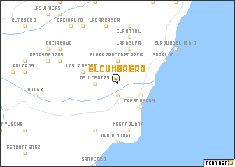 map of El Cumbrero