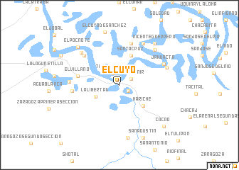 map of El Cuyo