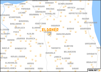 map of El Daher