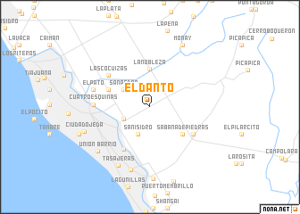 map of El Danto