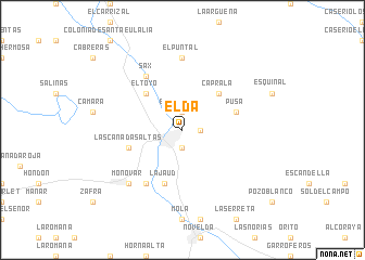 map of Elda