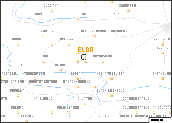 map of Elda