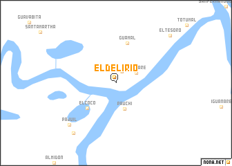 map of El Delirio