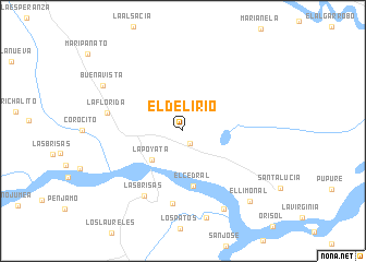 map of El Delirio