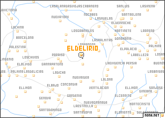 map of El Delirio