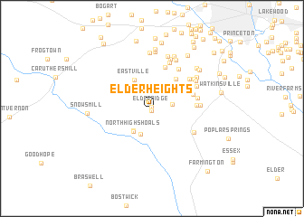 map of Elder Heights