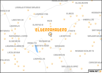 map of El Derramadero
