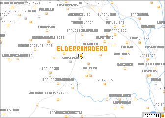 map of El Derramadero