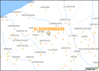 map of El Derramadero
