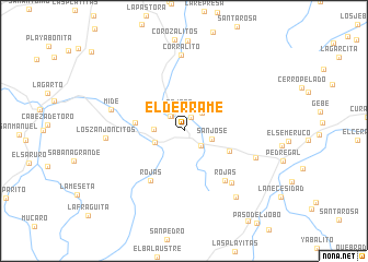 map of El Derrame