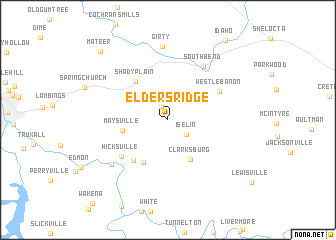 map of Elders Ridge