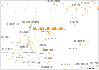 map of El Descansadero