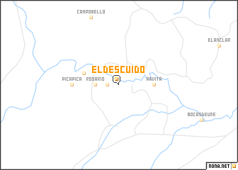 map of El Descuido