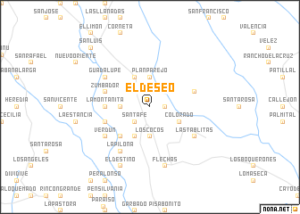 map of El Deseo