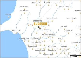 map of El Deseo