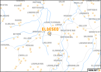 map of El Deseo