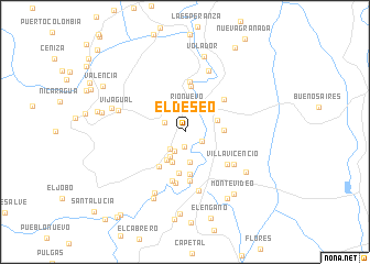 map of El Deseo