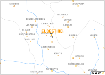 map of El Destino