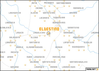 map of El Destino