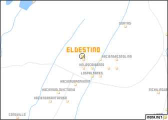 map of El Destino