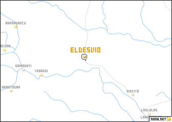 map of El Desvio