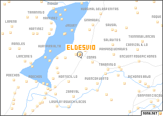 map of El Desvío