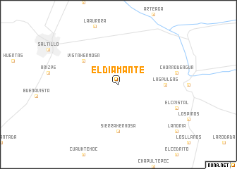 map of El Diamante