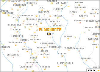 map of El Diamante