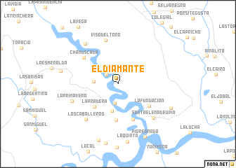 map of El Diamante