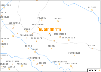 map of El Diamante