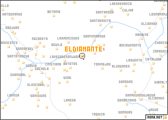 map of El Diamante