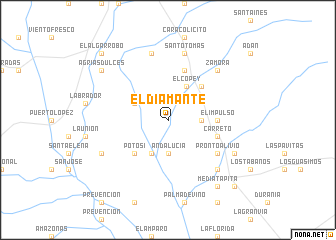 map of El Diamante