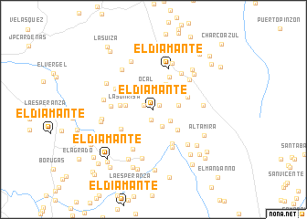 map of El Diamante