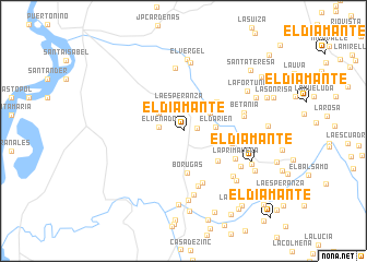 map of El Diamante