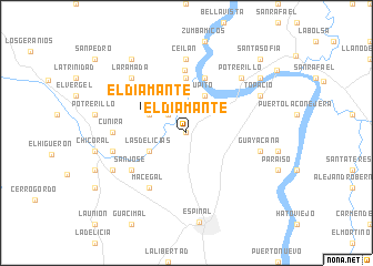 map of El Diamante