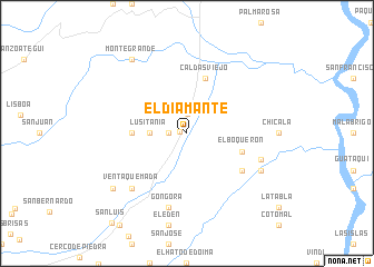 map of El Diamante