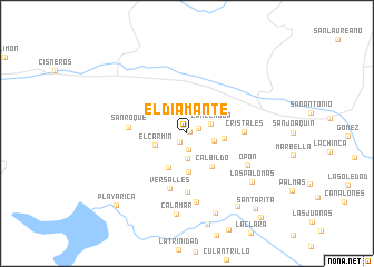 map of El Diamante