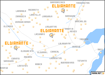 map of El Diamante