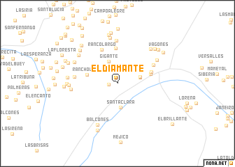 map of El Diamante